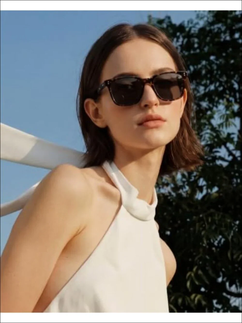 Acetate Polarized Sunglasses UV400 Anti-Glare Lightweight Square